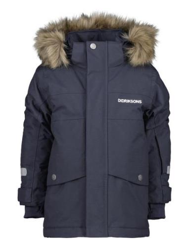 Bjärven Kids Parka 3 Parkas Jakke Navy Didriksons