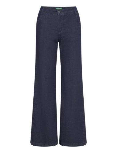 Trousers Bottoms Jeans Flares Blue United Colors Of Benetton