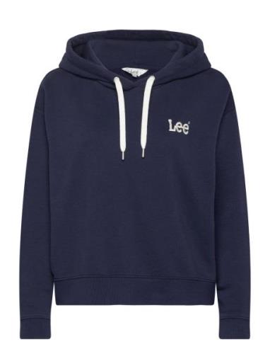 Essential Hoodie Tops Sweat-shirts & Hoodies Hoodies Navy Lee Jeans