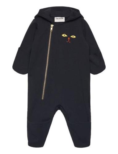 Catsuit Baby Sie Langermet Bodysuit Black Mini Rodini