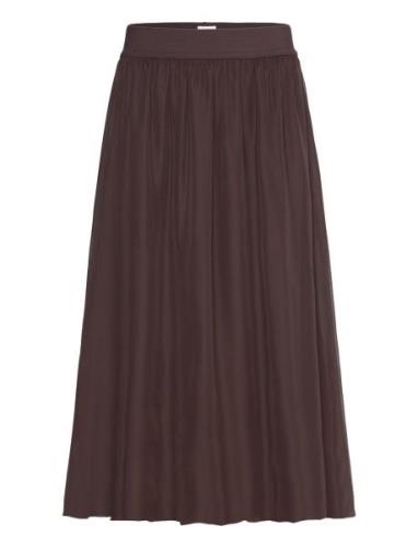 sz Skirt Knelangt Skjørt Brown Saint Tropez