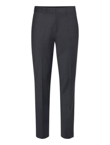 Refined Wool Blend Slim Trouser Bottoms Trousers Casual Navy Calvin Kl...