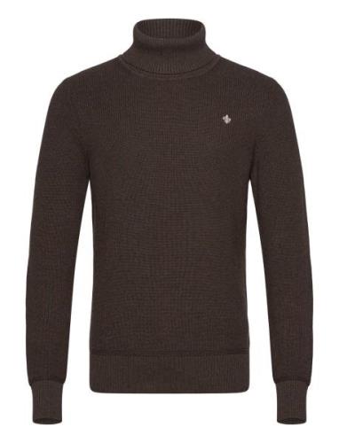 Bernard Roller Neck Tops Knitwear Turtlenecks Brown Morris