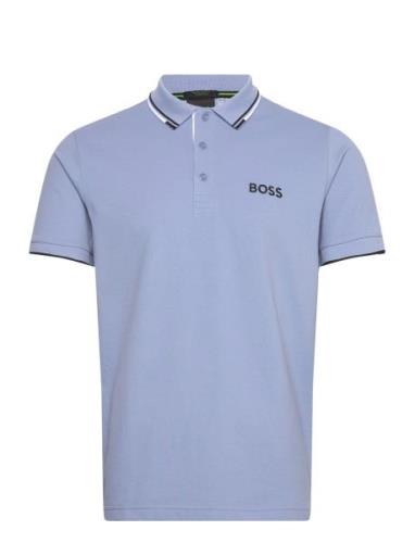 Paddy Pro Sport Polos Short-sleeved Blue BOSS