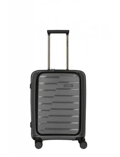 Air Base, 4W Trolley S With Front Pocket Bags Suitcases Black Travelit...