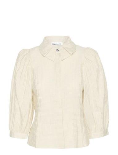 Kbruby Frosty Blouse Tops Blouses Long-sleeved Cream Karen By Simonsen