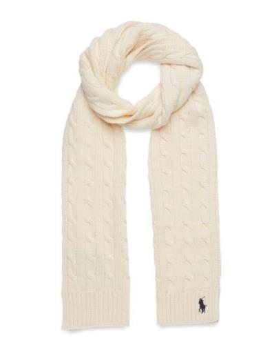 0 Accessories Scarves Winter Scarves Cream Polo Ralph Lauren