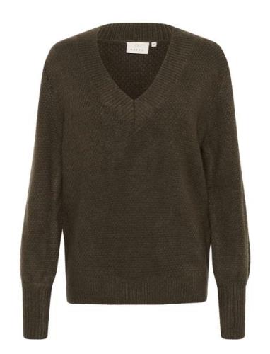 Kamerana Pullover Tops Knitwear Jumpers Brown Kaffe