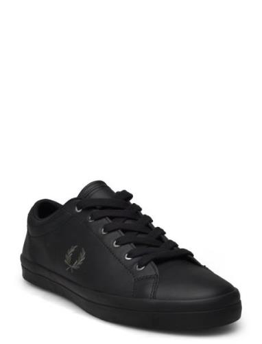 Baseline Leather Lave Sneakers Black Fred Perry