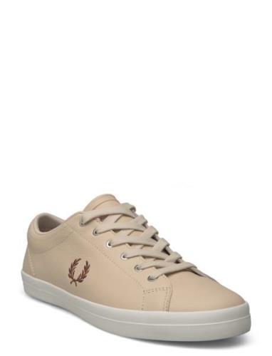 Baseline Leather Lave Sneakers Beige Fred Perry