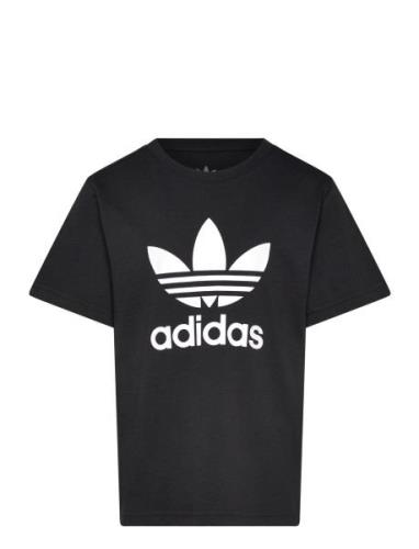 Trefoil Tee Sport T-shirts Short-sleeved Black Adidas Originals