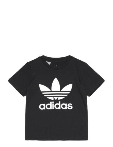 Trefoil Tee Tops T-shirts Short-sleeved Black Adidas Originals