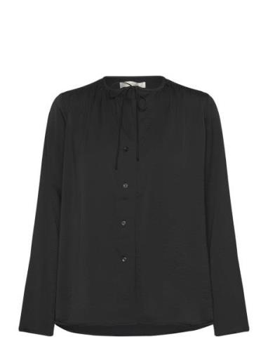 Matoiw Shirt Tops Blouses Long-sleeved Black InWear