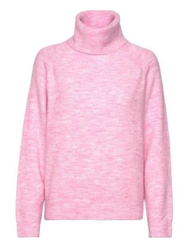 Garbiesz Rollneck Pullover Tops Knitwear Turtleneck Pink Saint Tropez