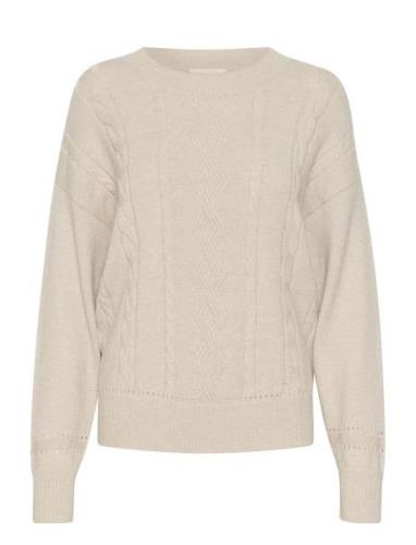 Crdela Knit Pullover Tops Knitwear Jumpers Beige Cream