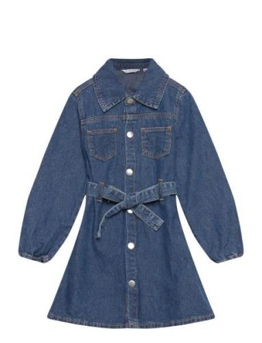 Denim Shirt Dress Dresses & Skirts Dresses Casual Dresses Long-sleeved...