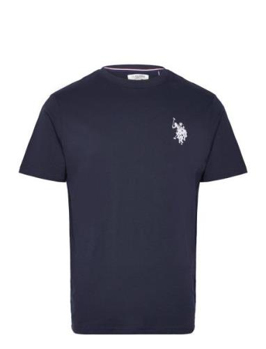 Kaleb Rel Sj Uspa M Tee Tops T-shirts Short-sleeved Navy U.S. Polo Ass...