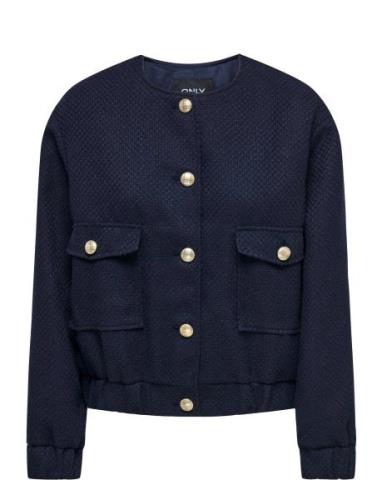 Onlgia Boucle Jacket Otw Outerwear Jackets Light-summer Jacket Navy ON...