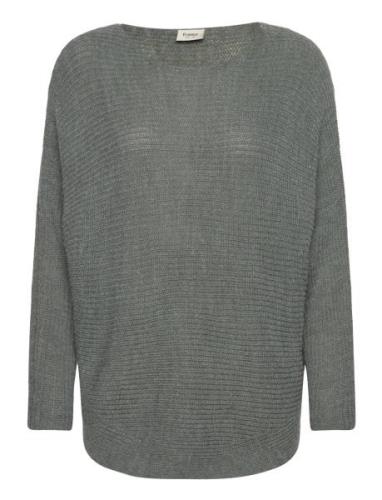 Freretta Pu 3 Tops Knitwear Jumpers Grey Fransa