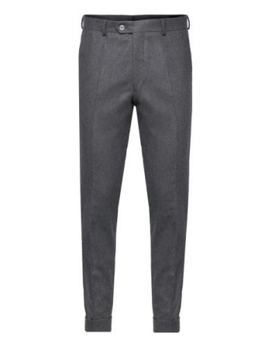 Denz Turn Up Trousers Bottoms Trousers Formal Grey Oscar Jacobson