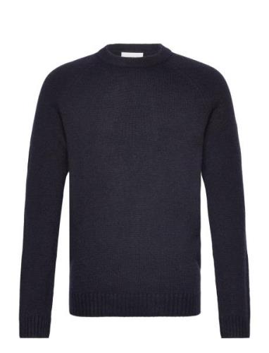 Bs Caspian Regular Fit Knitwear Tops Knitwear Round Necks Navy Bruun &...