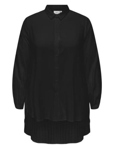 Carfreyja L/S Long Shirt Wvn Tops Shirts Long-sleeved Black ONLY Carma...