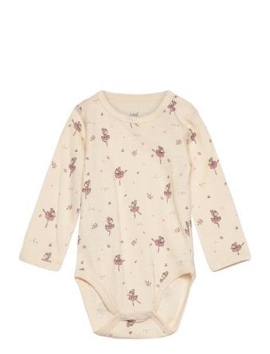 Hcbaloo - Bodysuit Bodies Long-sleeved Beige Hust & Claire