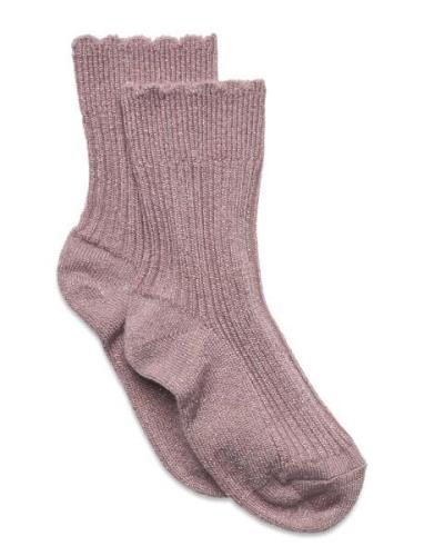 Celosia Glitter Socks Socks & Tights Socks Pink Mp Denmark