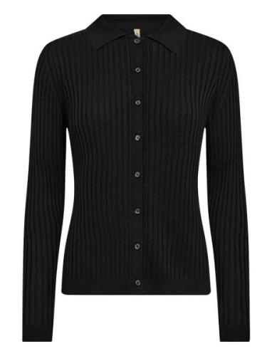 Sc-Fetima Tops Knitwear Cardigans Black Soyaconcept