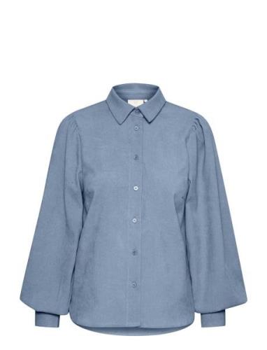 Kahermine Shirt Tops Shirts Long-sleeved Blue Kaffe