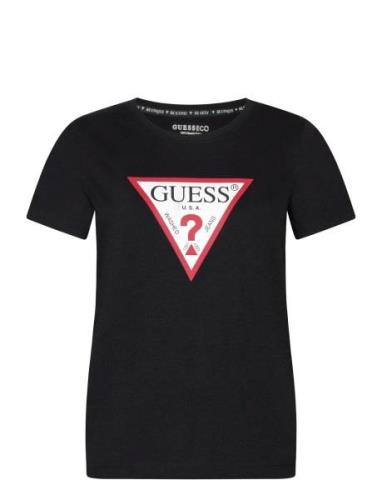 Ss Cn Original Tee Tops T-shirts & Tops Short-sleeved Black GUESS Jean...