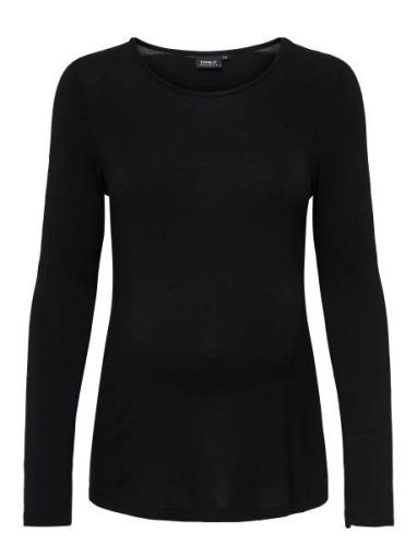 Olmliliana L/S O-Neck Slit Top Jrs Tops T-shirts & Tops Long-sleeved B...