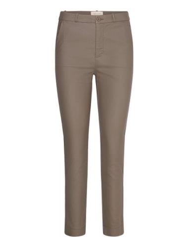 Fqsolvej-Ankle-Pa-Cooper Bottoms Trousers Slim Fit Trousers Brown FREE...