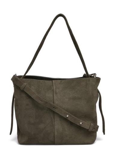 Suede Fraya Small Bag Bags Small Shoulder Bags-crossbody Bags Khaki Gr...