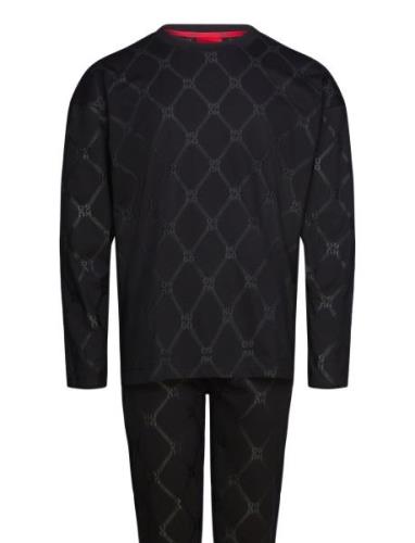 Chain Monogram Lset Pyjamas Black HUGO