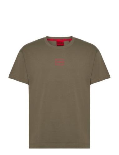 Laze T-Shirt Designers T-shirts Short-sleeved Brown HUGO