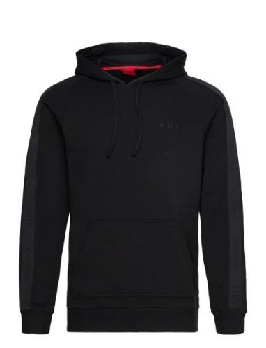 Tonal Logo Hoodie Designers Sweat-shirts & Hoodies Hoodies Black HUGO