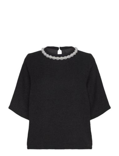 Laia T-Shirt Tops T-shirts & Tops Short-sleeved Black Love Lolita