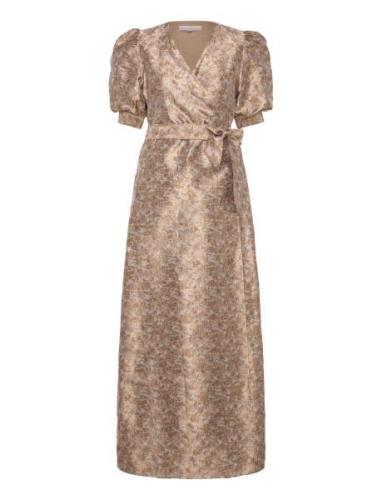 Teresa Maxi Dress Maxikjole Festkjole Gold Love Lolita