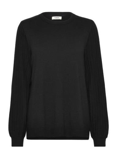 Frlil Pu 2 Tops Knitwear Jumpers Black Fransa