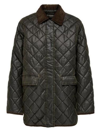 Onlmountain Quilted Jacket Cc Otw Vattert Jakke Brown ONLY