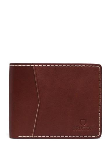 Traditional Leather Wallet Lommebok Brown Brixton