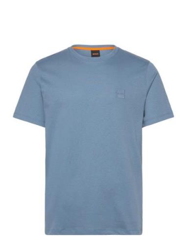 Tales Tops T-shirts Short-sleeved Blue BOSS