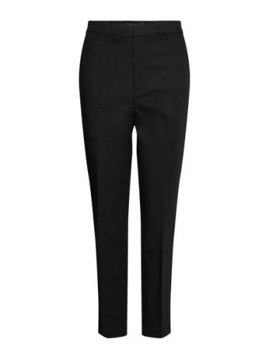 Double-Faced Stretch Cotton Pant Bottoms Trousers Slim Fit Trousers Bl...