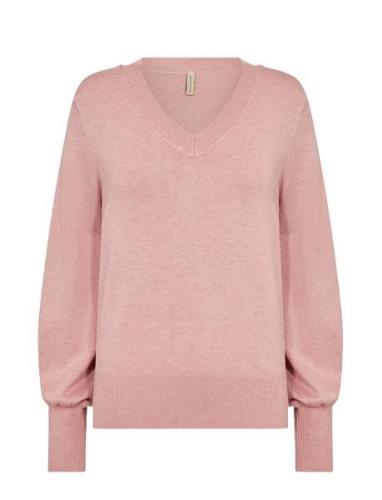 Sc-Dollie Tops Knitwear Jumpers Pink Soyaconcept