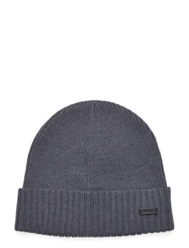 Fati Accessories Headwear Beanies Grey BOSS