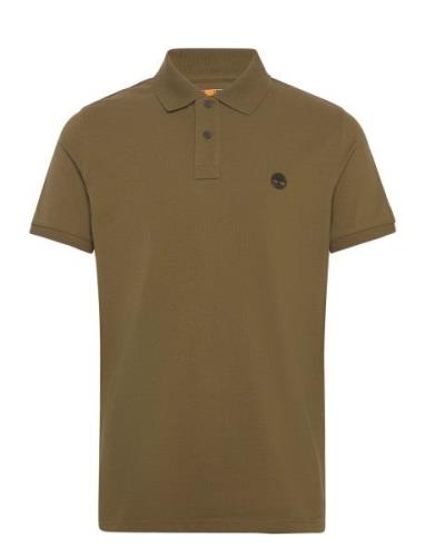 Millers River Pique Short Sleeve Polo Dark Olive Designers Polos Short...