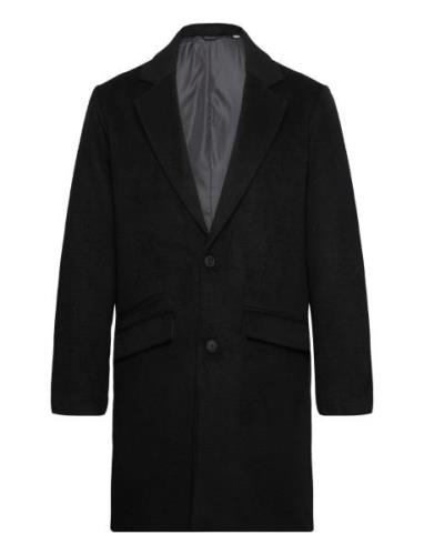 Jjhays Wool Blend Coat Ullfrakk Frakk Black Jack & J S