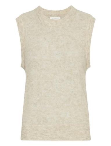 Mschhope Vest Vests Knitted Vests Cream MSCH Copenhagen