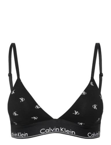 Ll Triangle Lingerie Bras & Tops Soft Bras Bralette Black Calvin Klein